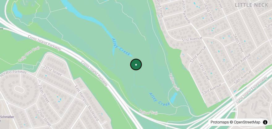 Static map showing the location of Donut Craft