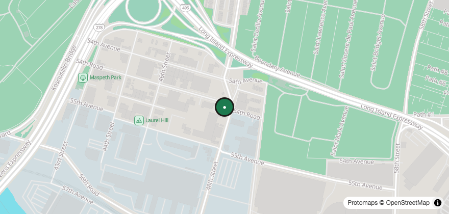 Static map showing the location of Eataliano Pies